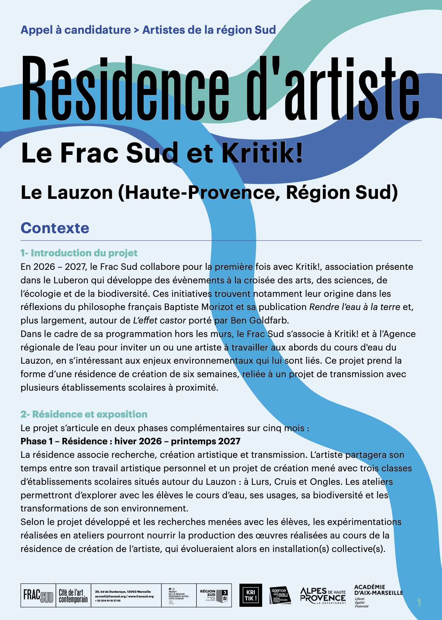 APPEL À CANDIDATURE